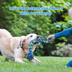Ajexen Durable Dog Rope Toy – Teeth Cleaning, Tug of War, Interactive Chew Toy for Aggressive Chewers