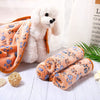 Ajexen Soft Coral Fleece Pet Blanket for Dogs & Cats – Cozy Paw Print Throw for Beds, Crates & Travel