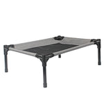 Ajexen Oxford Cloth Elevated Dog Bed – Removable, Washable, Breathable Trampoline Pet Bed for Small Dogs, Durable Iron Frame, Grey