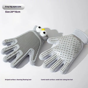 Ajexen Cat Grooming Gloves & Brushes – Hair Removal, Massage Combs for Dogs & Cats | Pet Deshedding Tool