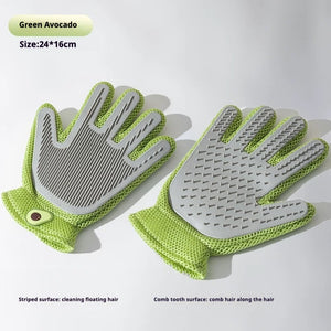 Ajexen Cat Grooming Gloves & Brushes – Hair Removal, Massage Combs for Dogs & Cats | Pet Deshedding Tool