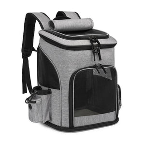 Ajexen Extendable Pet Bag Backpack – Large Capacity Foldable Carrier for Cats & Dogs, Travel-Friendly Design