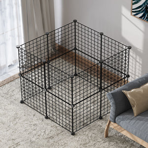 Ajexen Small Dog Indoor Isolation Fence Cage – Portable Pet Playpen, Safety Gate for Home Training