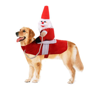 Ajexen Dog & Cat Christmas Clothes – Warm Pet Winter Outfit, Soft Cotton Holiday Coat for Small to Large Pets