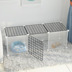 Ajexen Small Dog Indoor Isolation Fence Cage – Portable Pet Playpen, Safety Gate for Home Training