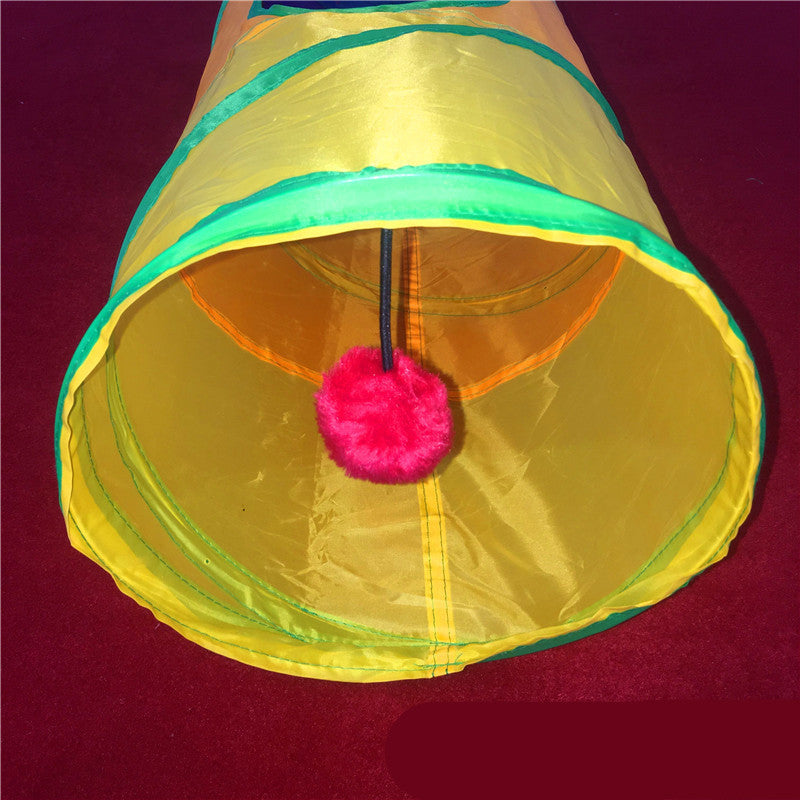Ajexen Rainbow Cat Tunnel & Climbing Frame – Interactive Colorful Toy for Cats, Kittens