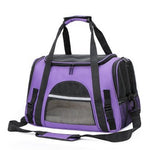Ajexen Portable Breathable Car Pet Bag – Foldable Travel Carrier, Lightweight Canvas, Comfortable for Small Pets