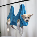 Ajexen Convenient Pet Grooming Hammock Helper – Velvet Restraint Bag for Cats & Dogs, Fur Care, Nail Trimming Aid