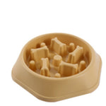 Ajexen Home Style Bone Slow Feeder Dog Bowl – Anti-Choking Design, Prevents Bloating