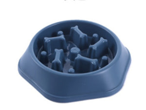 Ajexen Home Style Bone Slow Feeder Dog Bowl – Anti-Choking Design, Prevents Bloating