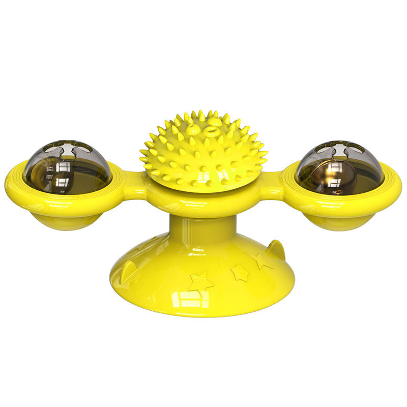 Ajexen Mint Ball Turntable Cat Toy – Interactive Funny Stick Set for Healthy Play & Exercise