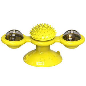 Ajexen Mint Ball Turntable Cat Toy – Interactive Funny Stick Set for Healthy Play & Exercise