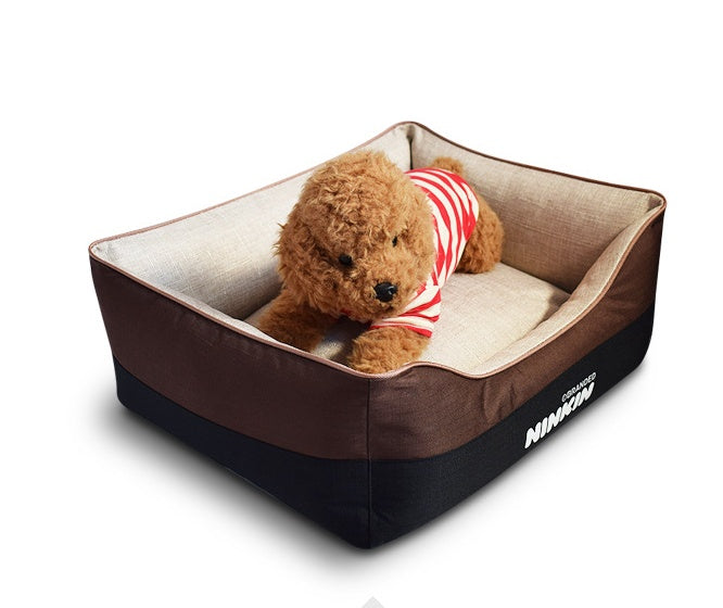 Ajexen Four Seasons Removable & Washable Dog Bed – Bichon, Pitbull, Schnauzer, Shiba Inu, Samoyed, Labrador, Golden Retriever