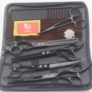 Ajexen Pet Grooming Scissors Set – Professional Stainless Steel Dog & Cat Hair Cutting Kit
