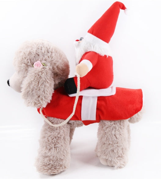 Ajexen Dog & Cat Christmas Clothes – Warm Pet Winter Outfit, Soft Cotton Holiday Coat for Small to Large Pets