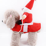 Ajexen Dog & Cat Christmas Clothes – Warm Pet Winter Outfit, Soft Cotton Holiday Coat for Small to Large Pets