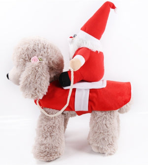 Ajexen Dog & Cat Christmas Clothes – Warm Pet Winter Outfit, Soft Cotton Holiday Coat for Small to Large Pets