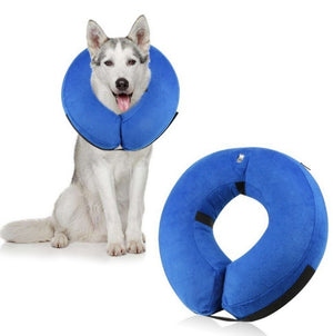Ajexen Protective Inflatable Pet Collar – Soft Recovery Cone for Dogs & Cats, Anti-Bite, Comfortable Design