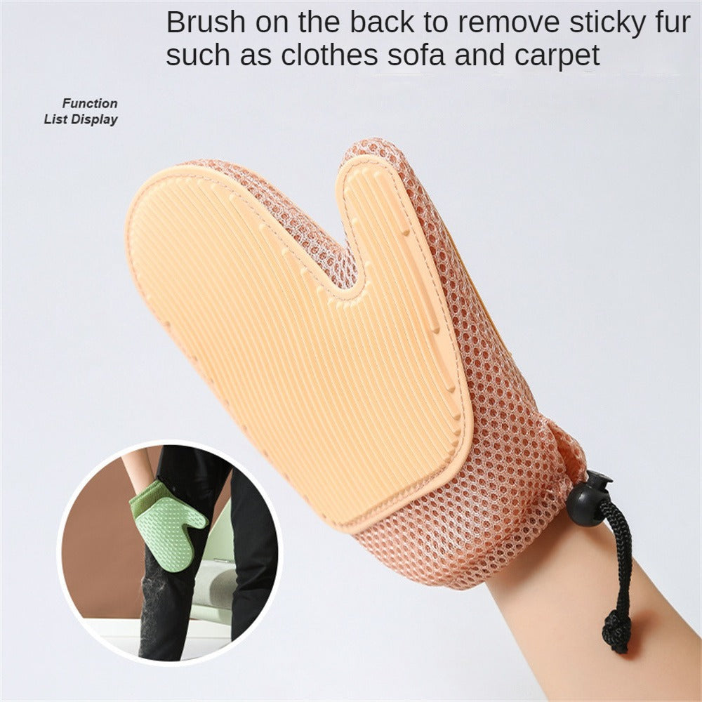 Ajexen Cat & Dog Grooming Glove – Pet Hair Remover Mitt for Shedding, Bathing & Massage