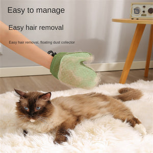 Ajexen Cat & Dog Grooming Glove – Pet Hair Remover Mitt for Shedding, Bathing & Massage