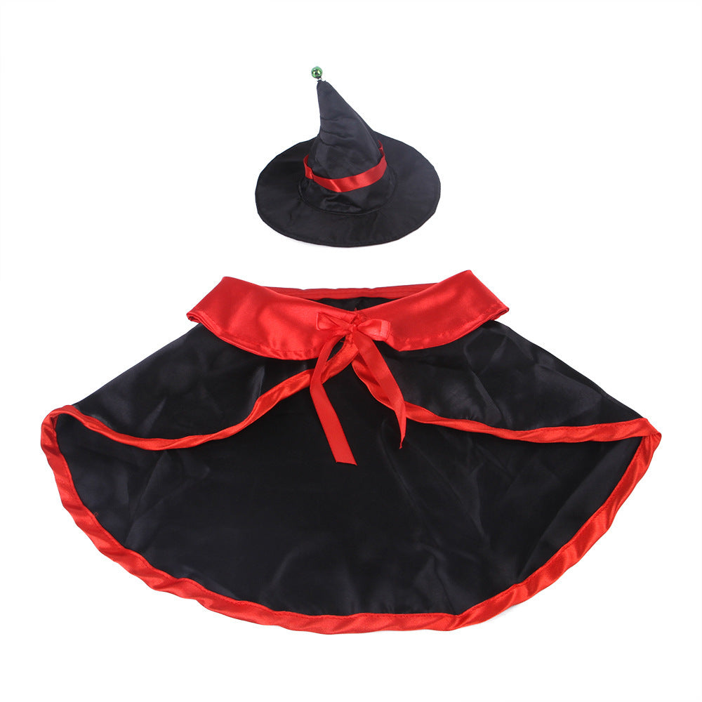 Ajexen Halloween Cloak Suit for Dogs – Cute Pet Costume with Hat, British Style Transformation Outfit for Small & Medium Dogs