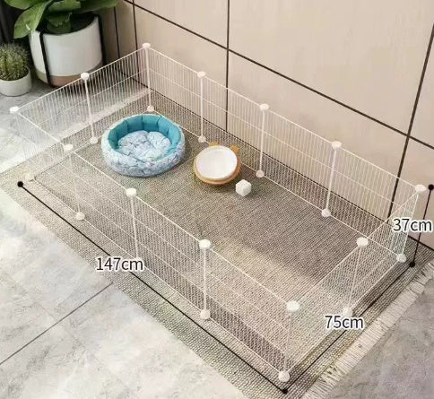 Ajexen Small Dog Indoor Isolation Fence Cage – Portable Pet Playpen, Safety Gate for Home Training