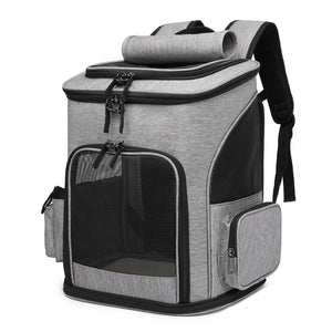Ajexen Extendable Pet Bag Backpack – Large Capacity Foldable Carrier for Cats & Dogs, Travel-Friendly Design