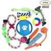 Ajexen 12-Piece Pet Rope Toy Set for Dogs – Durable Cotton Rope Chew Toys for Training, Teething & Interactive Play