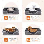 Ajexen Memory Foam Pet Bed for Dogs & Cats – Orthopedic Comfort, Washable Cover, Waterproof Liner & Non-Slip Base