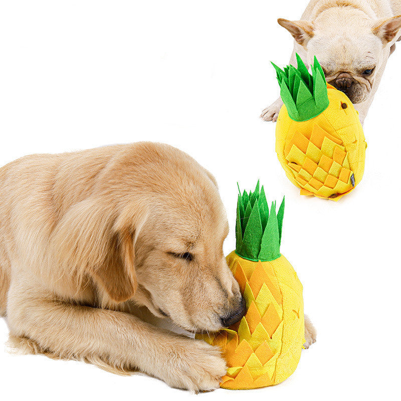 Ajexen Household Pineapple Sniffing Pet Toy – Interactive Dog Puzzle Toy for Stress Relief & Training