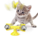 Ajexen Cat Rotating Windmill Toy – Multi-Function Scratcher, Catnip, Teeth Cleaning & Interactive Play