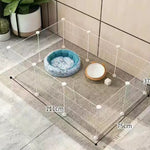 Ajexen Small Dog Indoor Isolation Fence Cage – Portable Pet Playpen, Safety Gate for Home Training