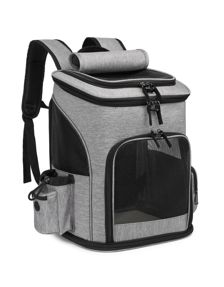 Ajexen Extendable Pet Bag Backpack – Large Capacity Foldable Carrier for Cats & Dogs, Travel-Friendly Design