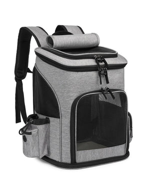 Ajexen Extendable Pet Bag Backpack – Large Capacity Foldable Carrier for Cats & Dogs, Travel-Friendly Design