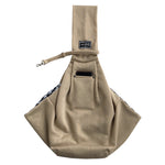 Ajexen New Pet Out Crossbody Shoulder Cat Bag – Soft Cotton & Fleece Pet Carrier with Mobile Phone Pocket, Stylish Travel Sling