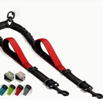 Ajexen Dual Dog Leash with Waist Belt – Explosion-Proof Nylon Rope for Large Dogs, Hands-Free Walking