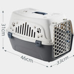 Ajexen Cat Air Box & Dog Carrier – Durable PP Travel Cage for Small Pets, Airline Approved Pet Flight Case