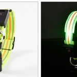 Ajexen Fiber Optic Waterproof LED Pet Collar – Rechargeable Magnetic Dog Collar with Reflective Night Safety
