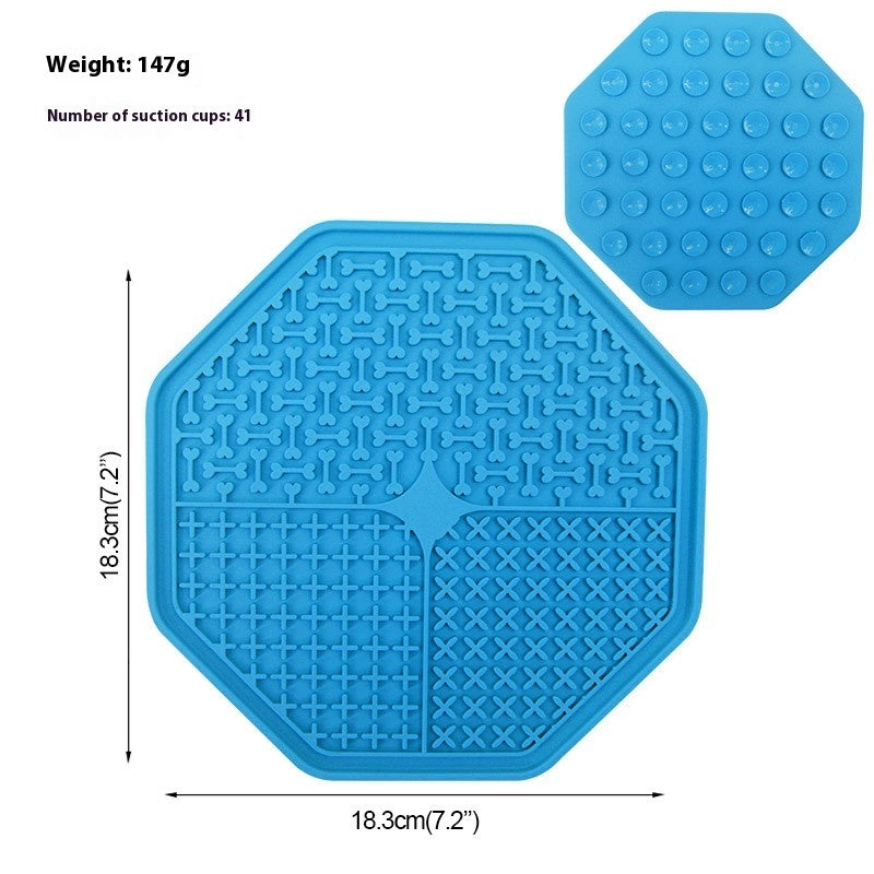 Silicone Pet Licking Mat – Slow Feeder, Shower Distraction & Anxiety Relief with Suction Cups for Dogs & Cats