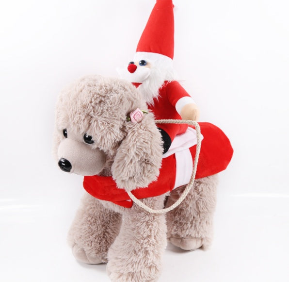 Ajexen Dog & Cat Christmas Clothes – Warm Pet Winter Outfit, Soft Cotton Holiday Coat for Small to Large Pets