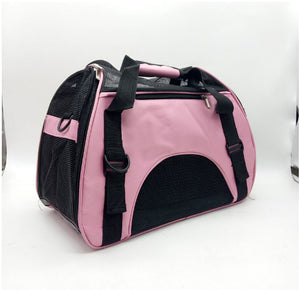Ajexen Portable Breathable Car Pet Bag – Foldable Travel Carrier, Lightweight Canvas, Comfortable for Small Pets