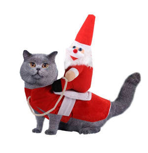 Ajexen Dog & Cat Christmas Clothes – Warm Pet Winter Outfit, Soft Cotton Holiday Coat for Small to Large Pets