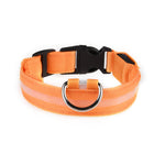 Ajexen Fiber Optic Waterproof LED Pet Collar – Rechargeable Magnetic Dog Collar with Reflective Night Safety