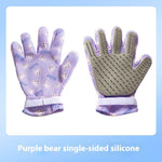 Ajexen Pet Bath & Grooming Gloves – Double-Sided Hair Removal & Massage Comb for Cats & Dogs