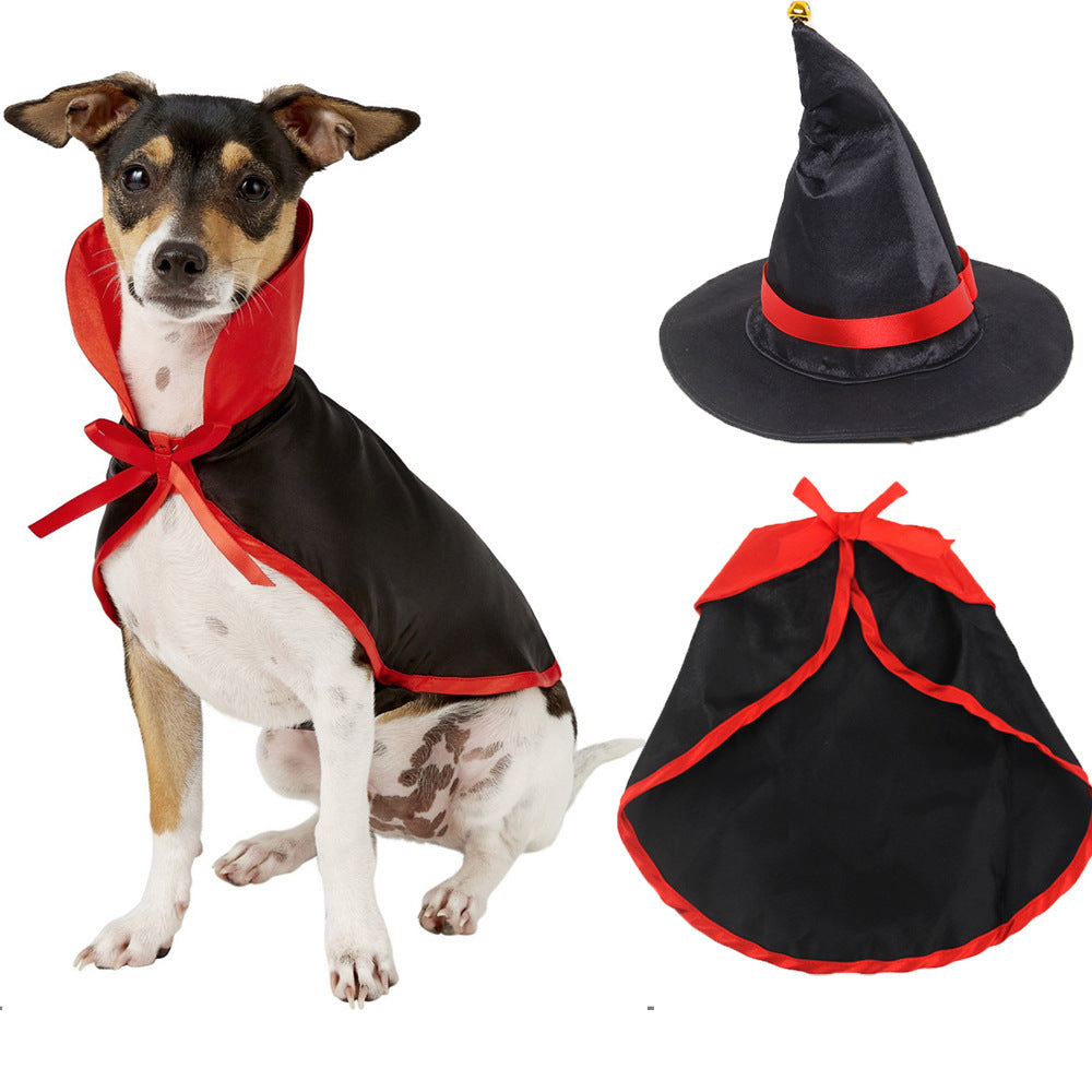 Ajexen Halloween Cloak Suit for Dogs – Cute Pet Costume with Hat, British Style Transformation Outfit for Small & Medium Dogs