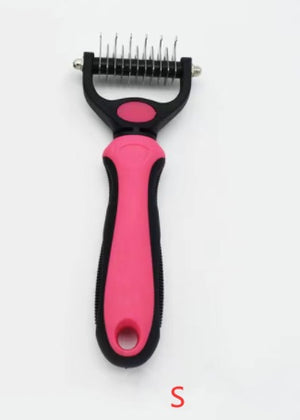 Ajexen Stainless Steel Pet Knot Comb – Hair Removal & Detangling Brush for Dogs & Cats, Double/Single-Sided Grooming Tool