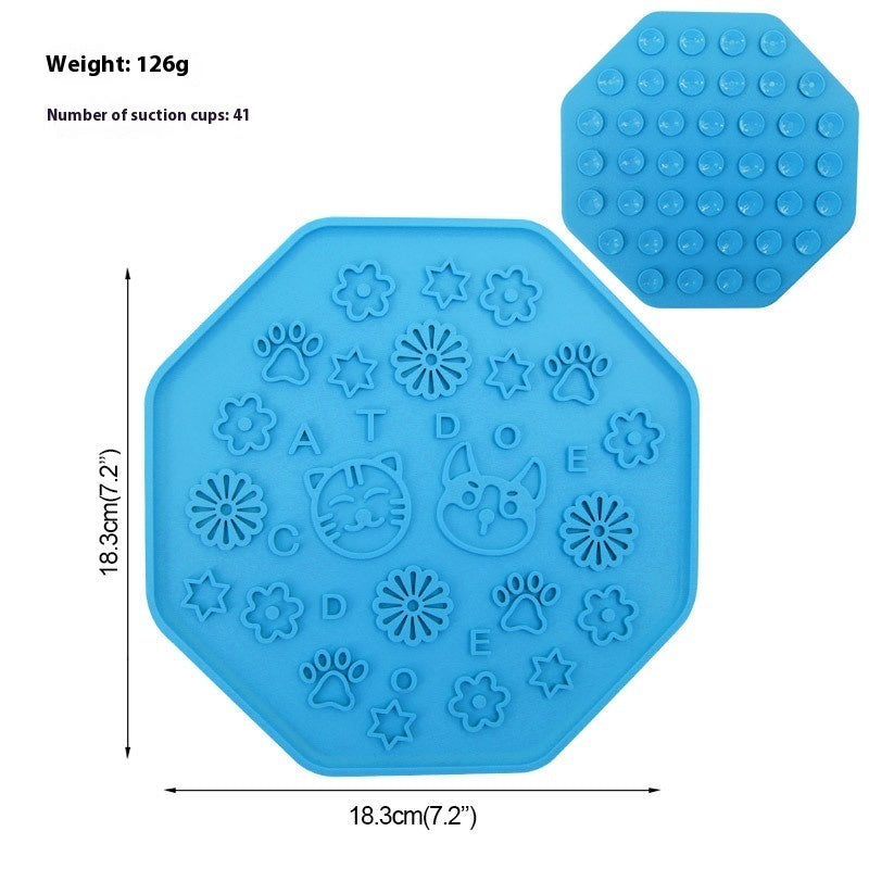 Silicone Pet Licking Mat – Slow Feeder, Shower Distraction & Anxiety Relief with Suction Cups for Dogs & Cats