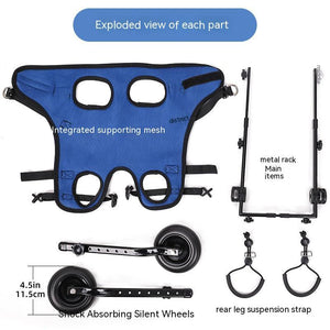 Ajexen Pet Disabled Dog Wheelchair – Adjustable Scooter for Injured, Elderly & Disabled Dogs