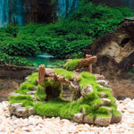 Ajexen Flocking Resin Aquarium Decoration | Landscape Stone Ornament for Fish Tanks & Aquascapes