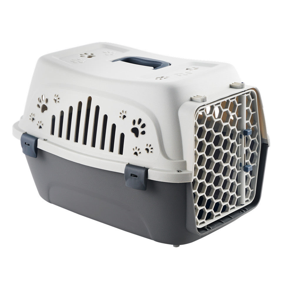 Ajexen Cat Air Box & Dog Carrier – Durable PP Travel Cage for Small Pets, Airline Approved Pet Flight Case
